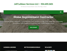 Tablet Screenshot of jeffleblancservices.com